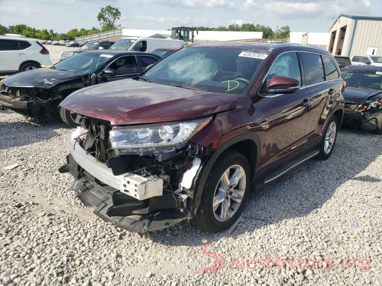 5TDYZRFHXKS318833 2019 TOYOTA HIGHLANDER