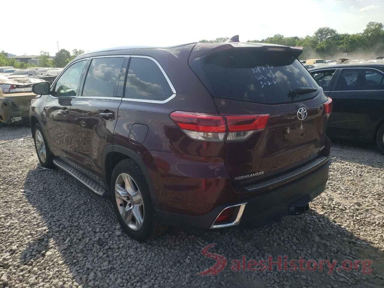 5TDYZRFHXKS318833 2019 TOYOTA HIGHLANDER