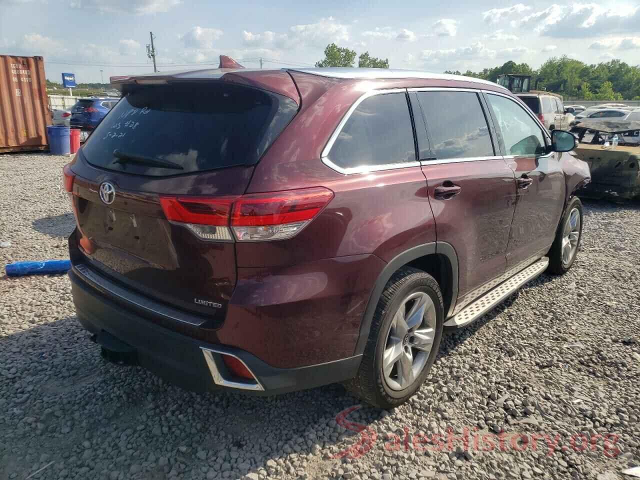 5TDYZRFHXKS318833 2019 TOYOTA HIGHLANDER