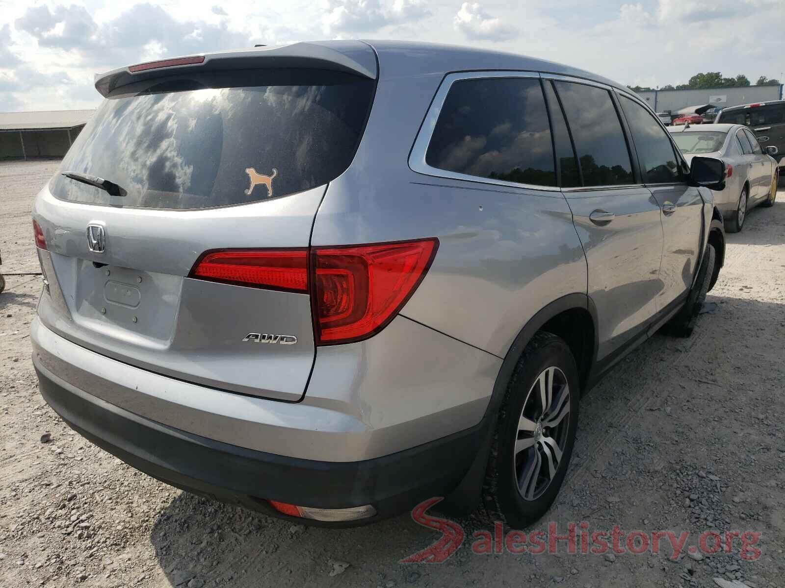 5FNYF6H57GB020147 2016 HONDA PILOT