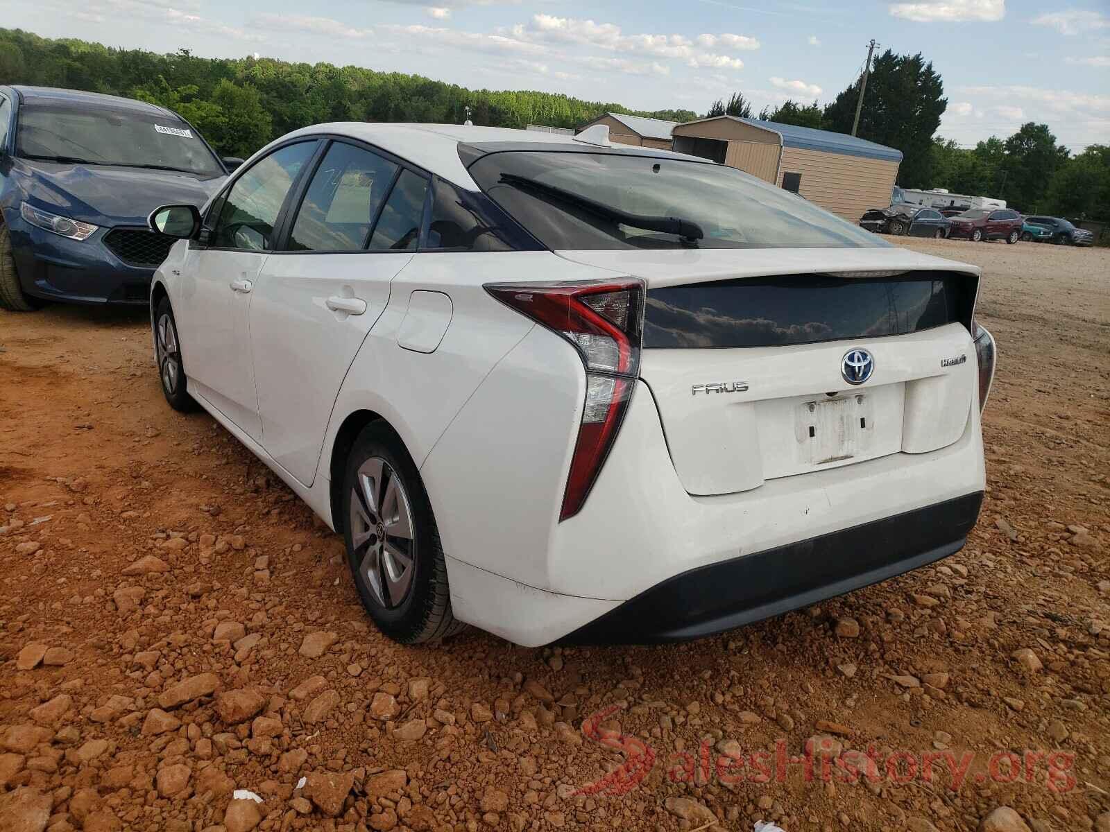 JTDKARFU2G3020439 2016 TOYOTA PRIUS