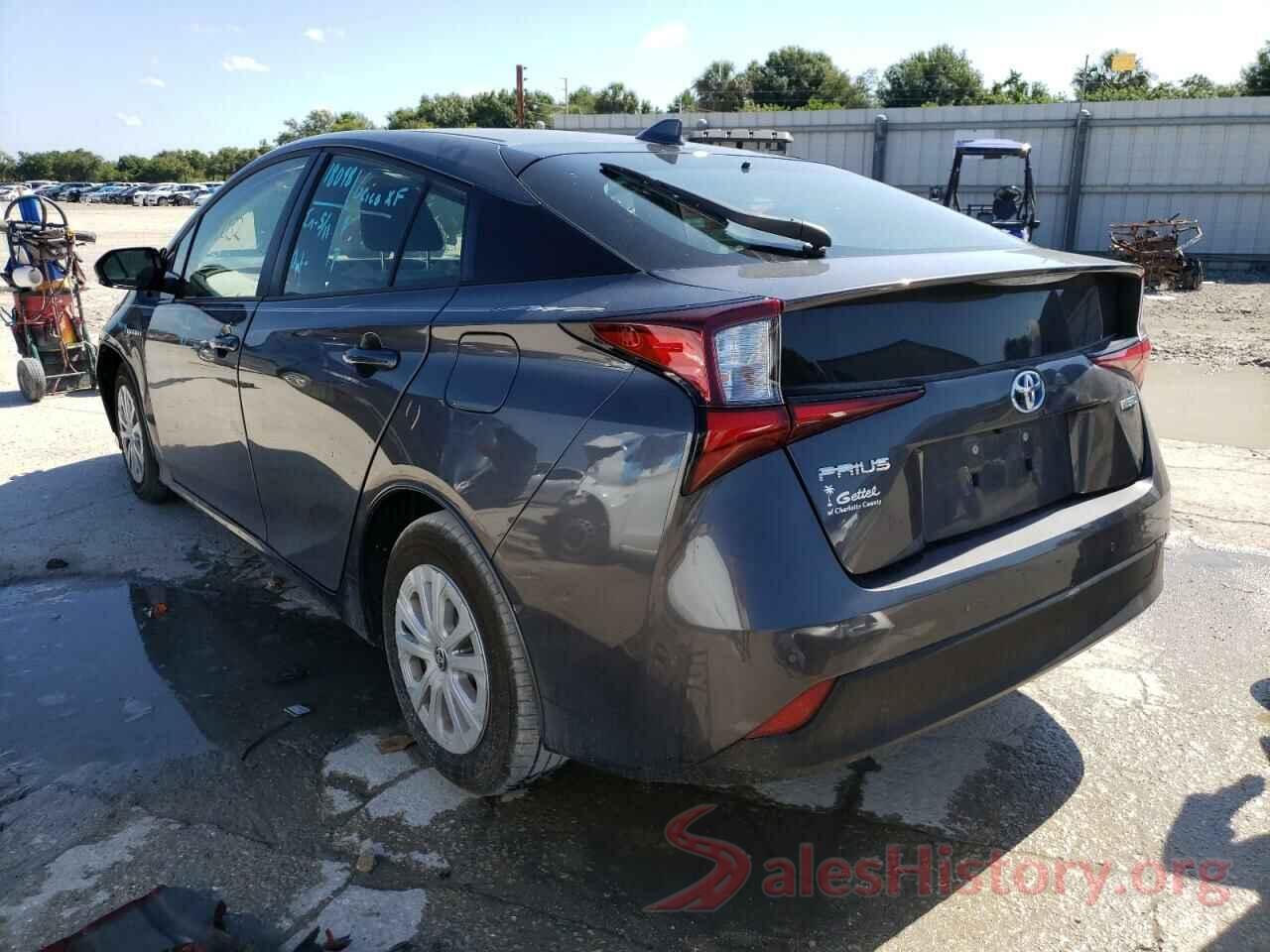 JTDKARFU8K3079083 2019 TOYOTA PRIUS