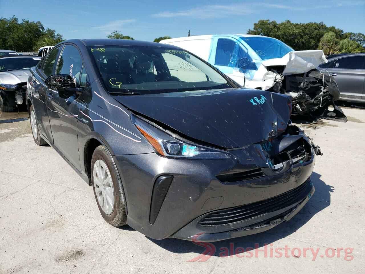 JTDKARFU8K3079083 2019 TOYOTA PRIUS