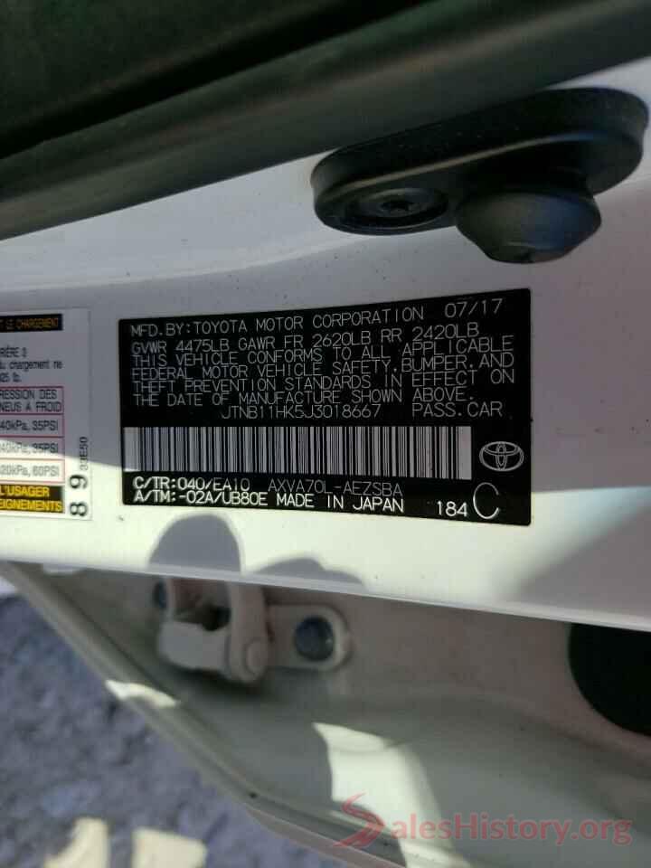 JTNB11HK5J3018667 2018 TOYOTA CAMRY