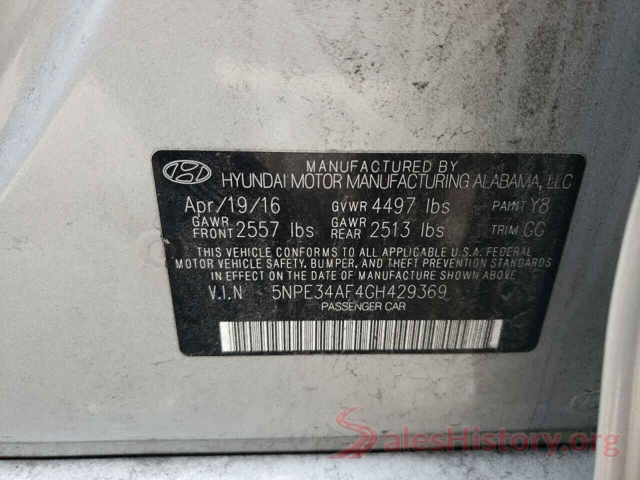 5NPE34AF4GH429369 2016 HYUNDAI SONATA