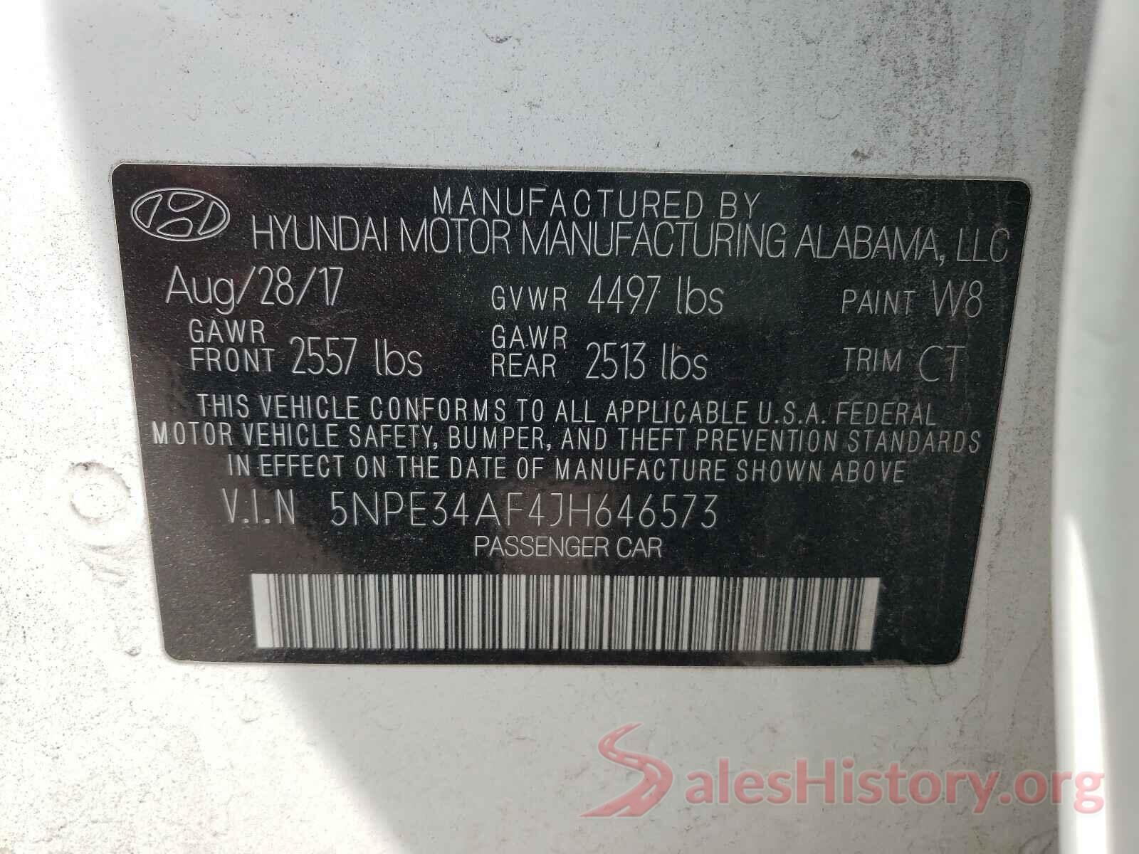 5NPE34AF4JH646573 2018 HYUNDAI SONATA