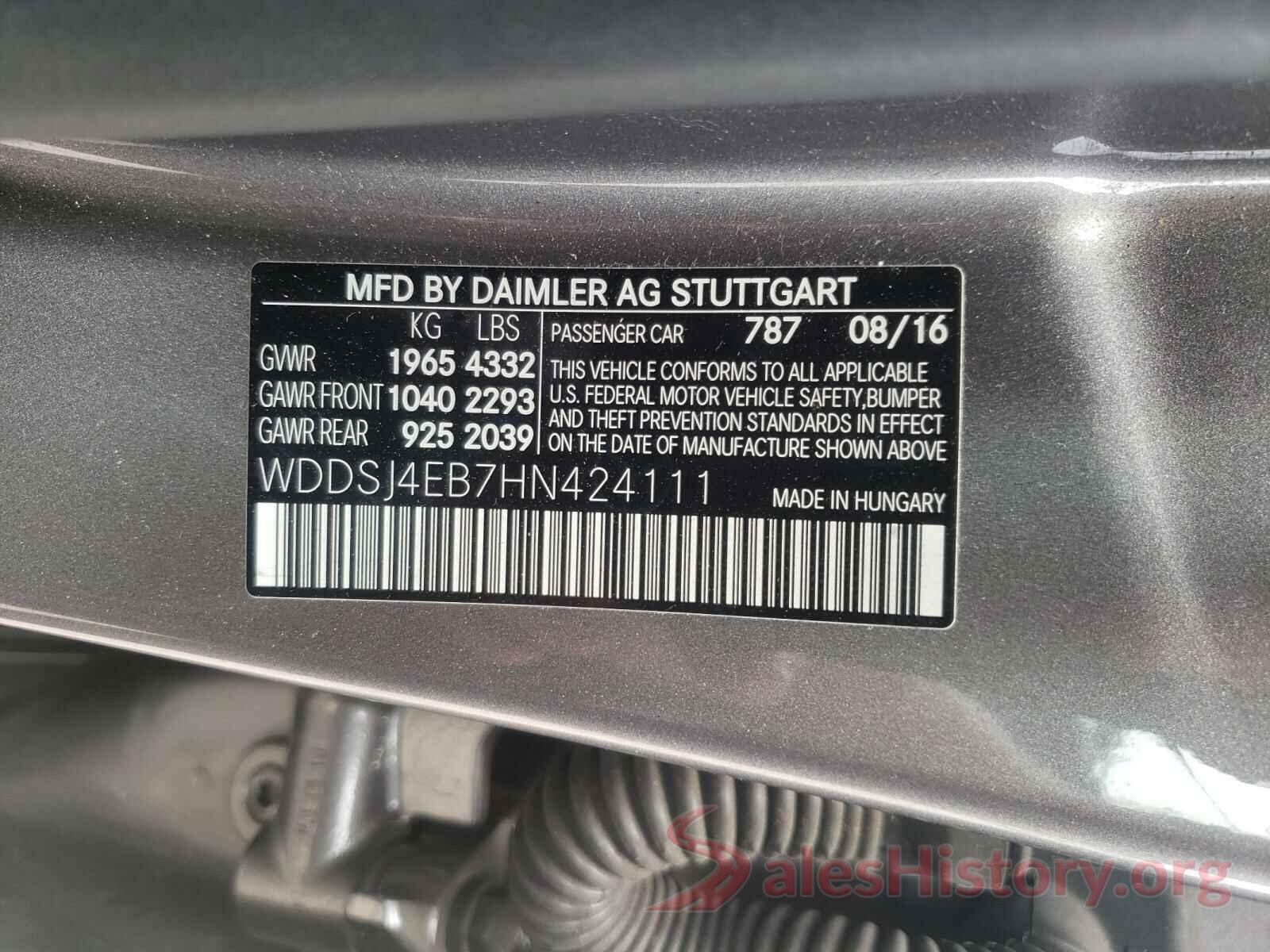 WDDSJ4EB7HN424111 2017 MERCEDES-BENZ C CLASS