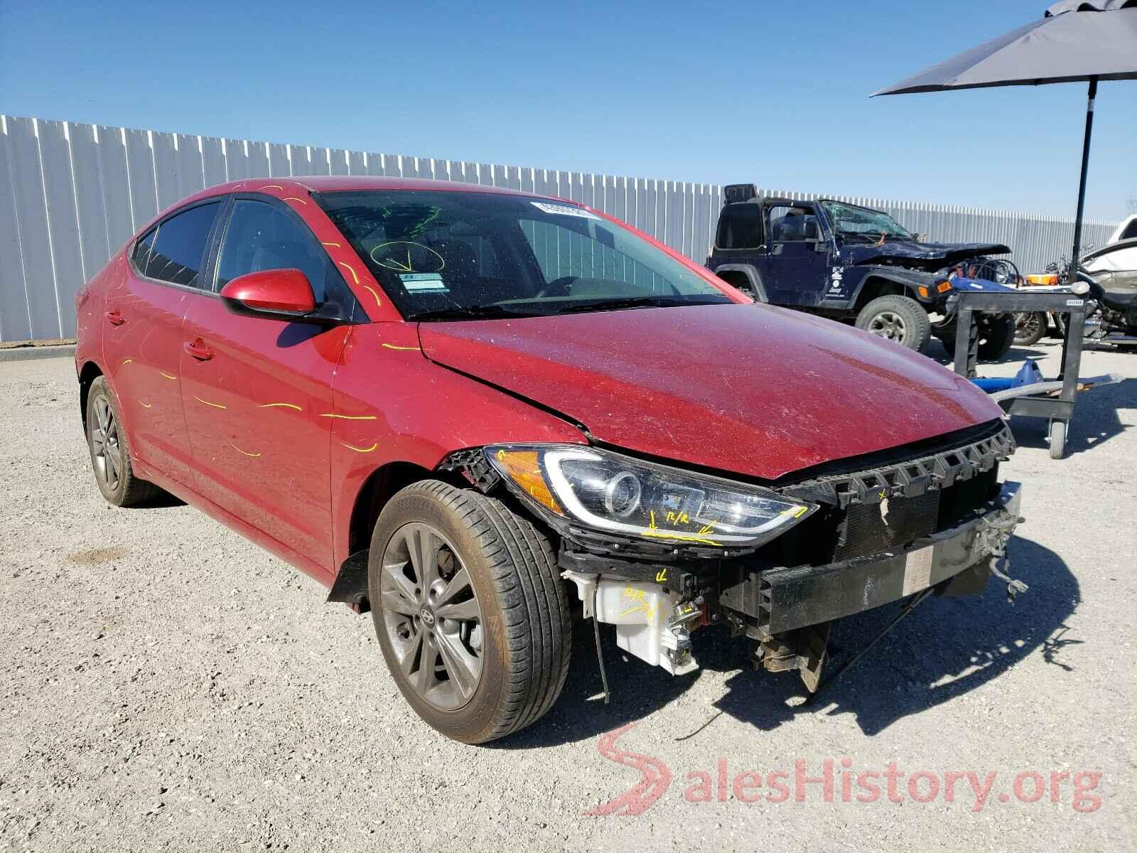 5NPD84LF2JH306669 2018 HYUNDAI ELANTRA