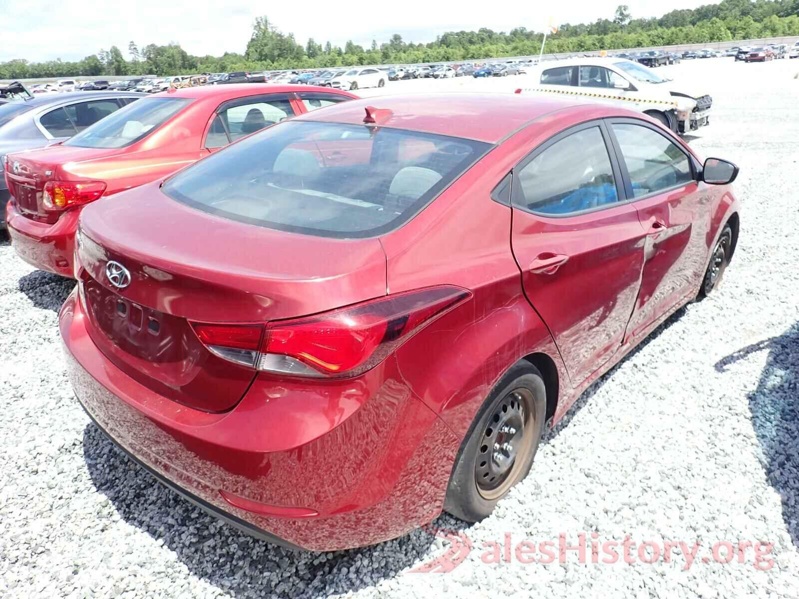 5NPDH4AE1GH677292 2016 HYUNDAI ELANTRA