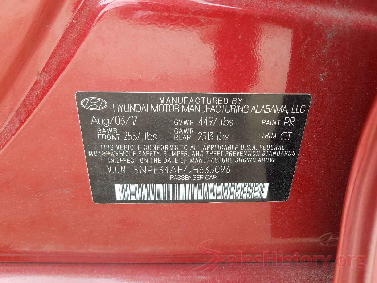 5NPE34AF7JH635096 2018 HYUNDAI SONATA