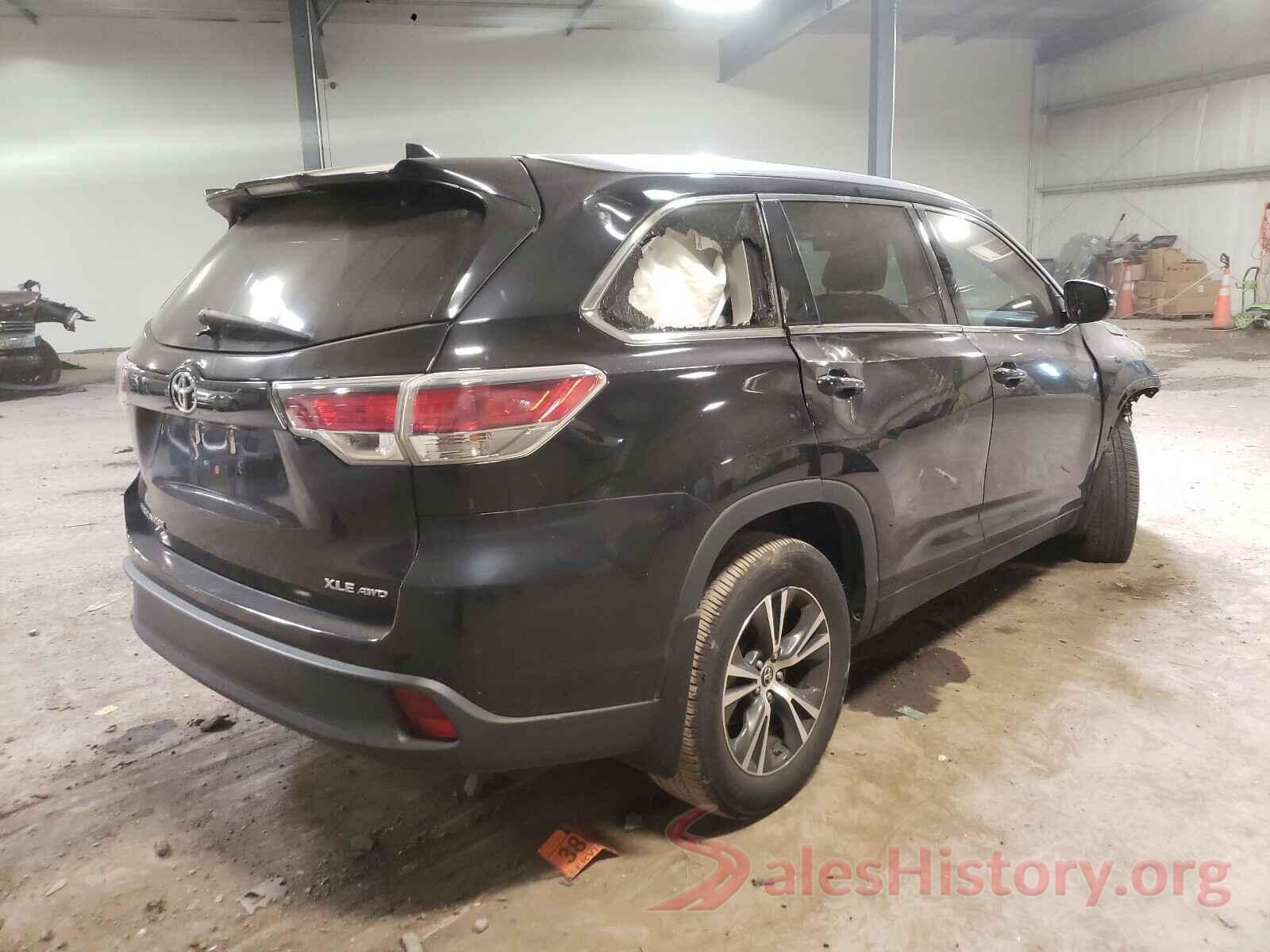 5TDJKRFH0GS238955 2016 TOYOTA HIGHLANDER