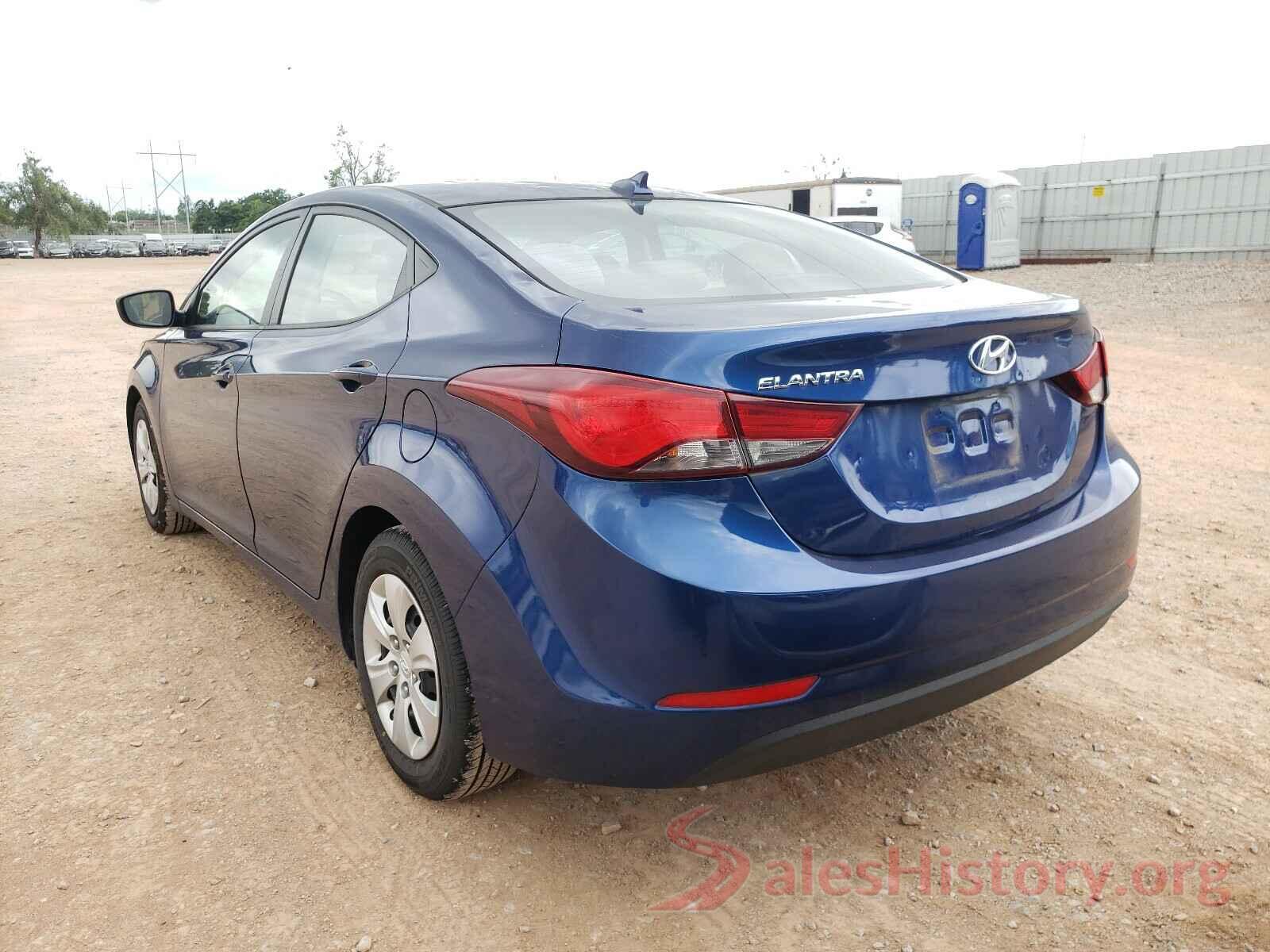 5NPDH4AE0GH736235 2016 HYUNDAI ELANTRA