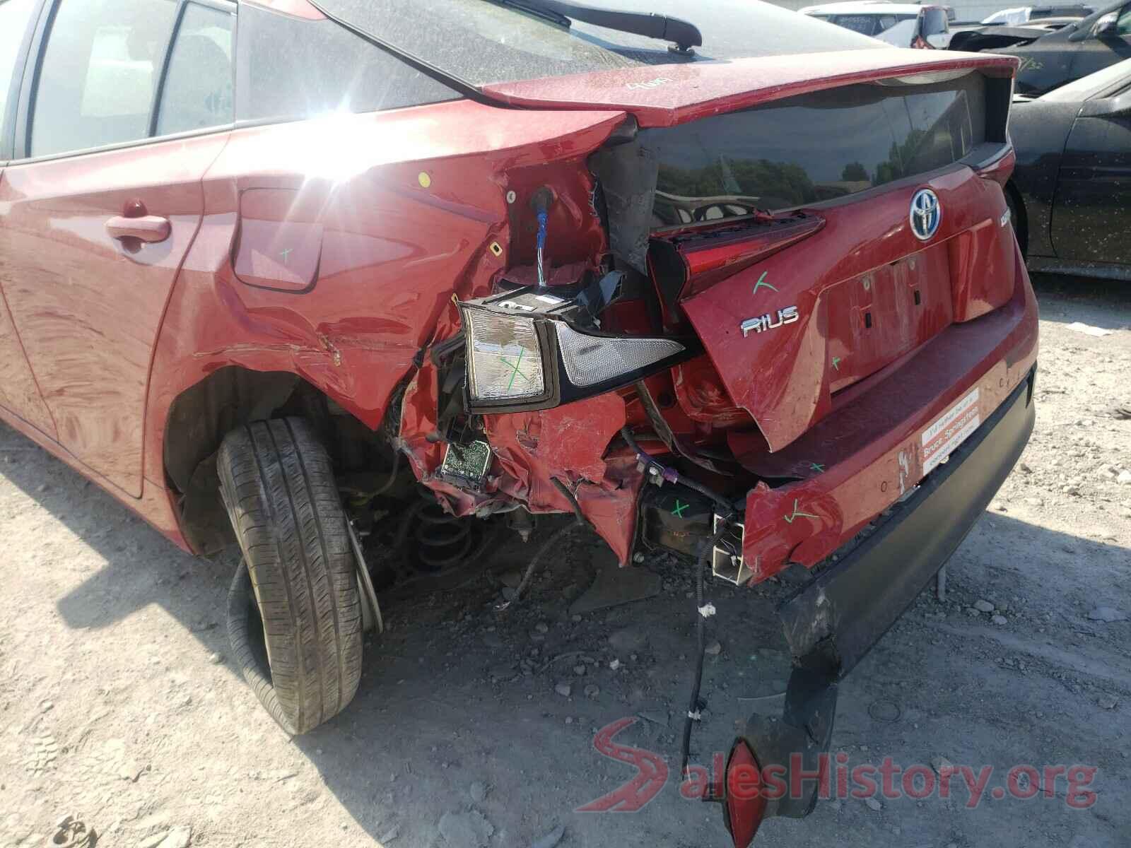 JTDKARFU5K3095919 2019 TOYOTA PRIUS