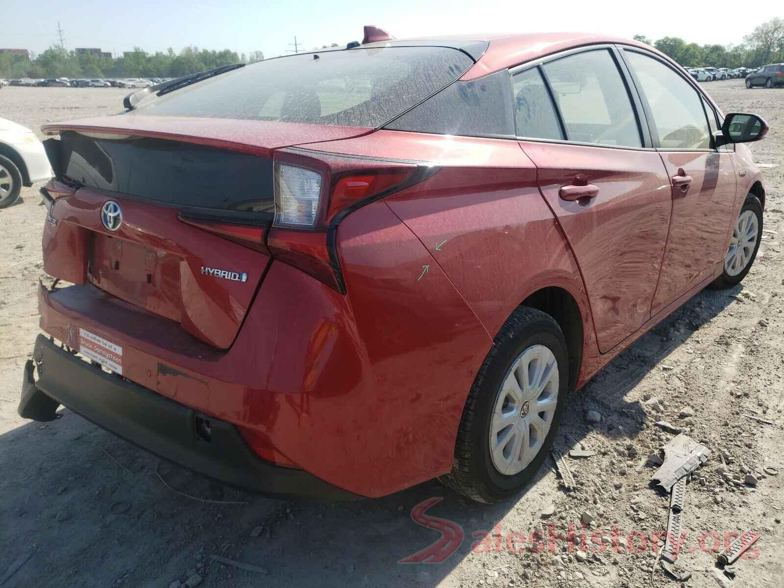 JTDKARFU5K3095919 2019 TOYOTA PRIUS