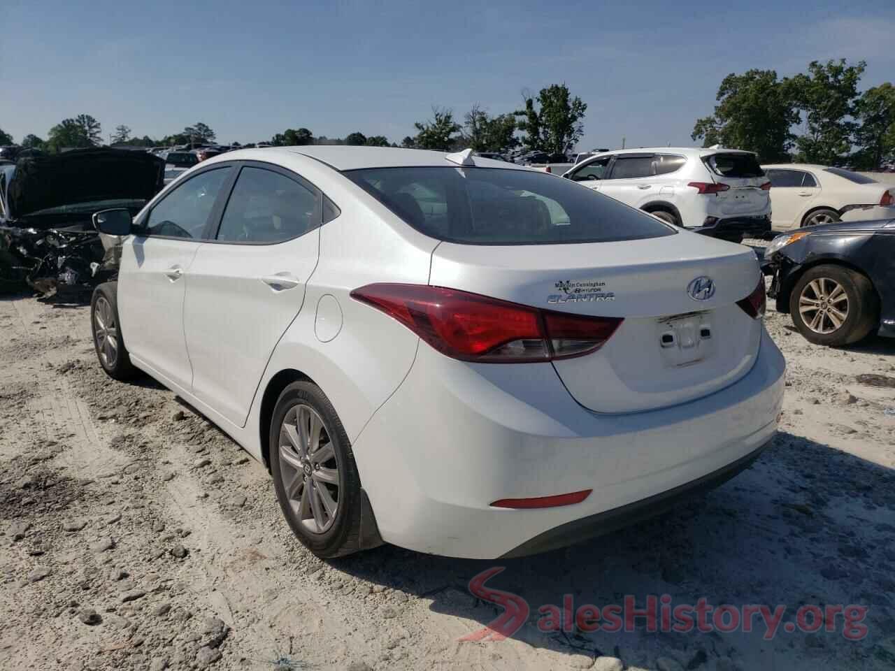 5NPDH4AE7GH722834 2016 HYUNDAI ELANTRA