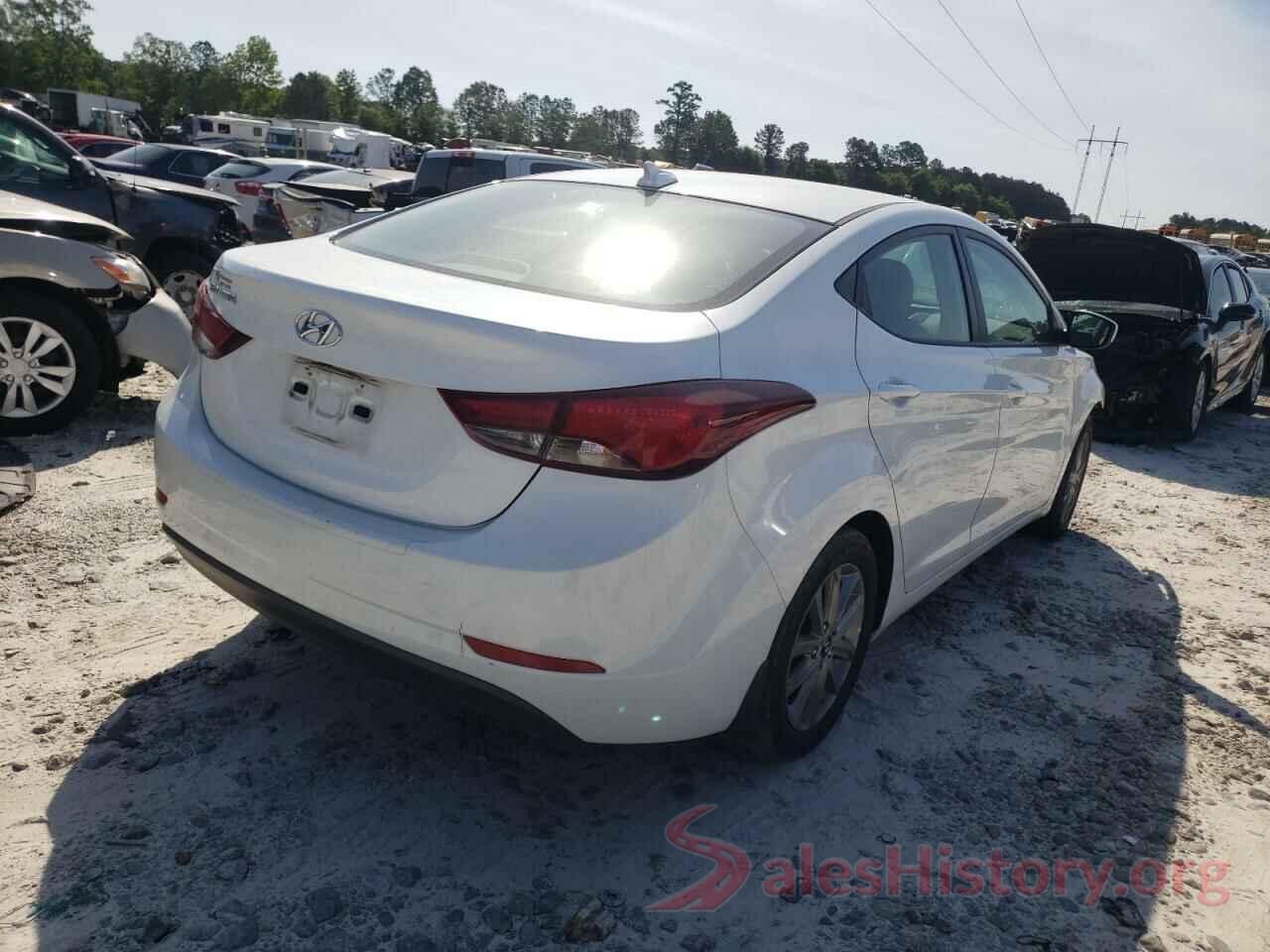 5NPDH4AE7GH722834 2016 HYUNDAI ELANTRA