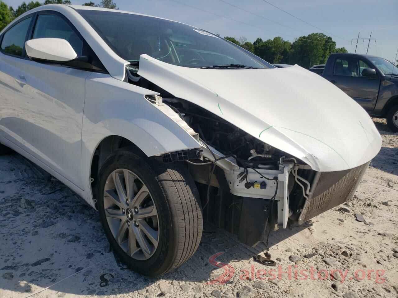 5NPDH4AE7GH722834 2016 HYUNDAI ELANTRA