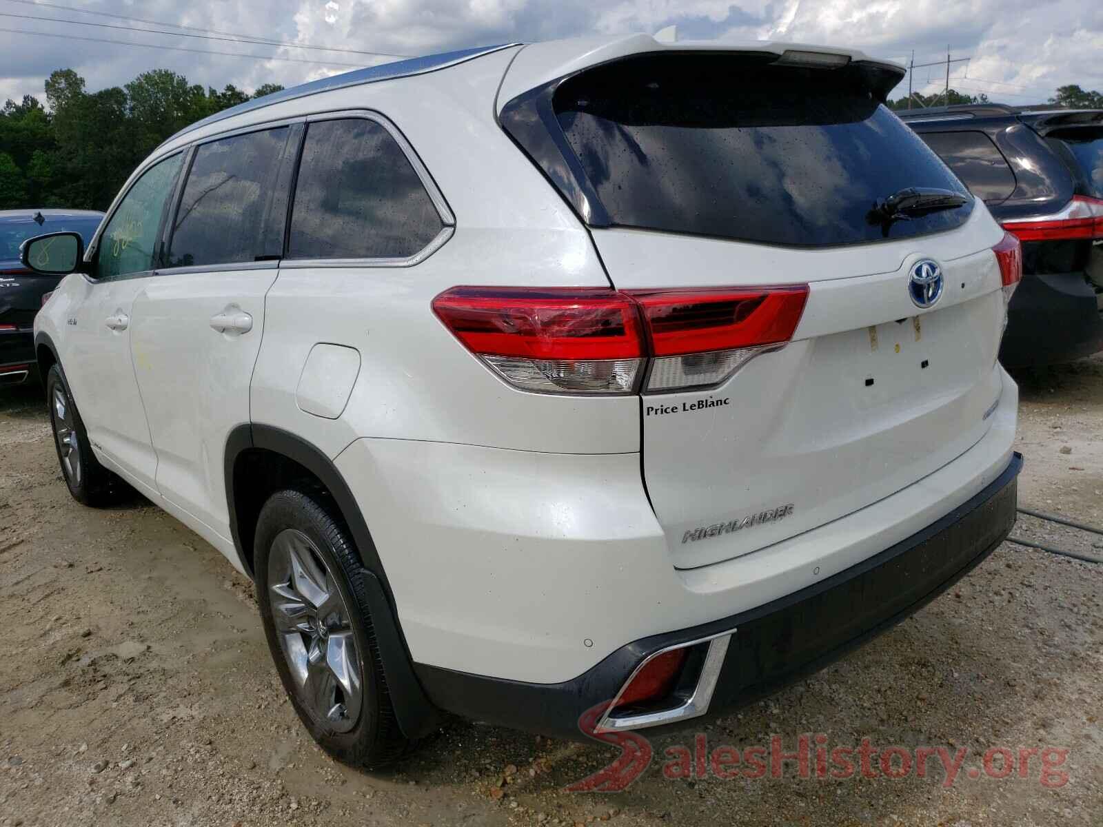 5TDDGRFH7KS068407 2019 TOYOTA HIGHLANDER