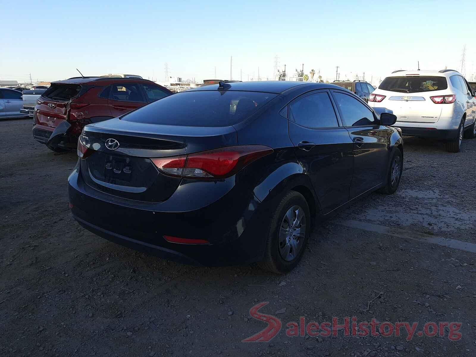 KMHDH4AEXGU517154 2016 HYUNDAI ELANTRA