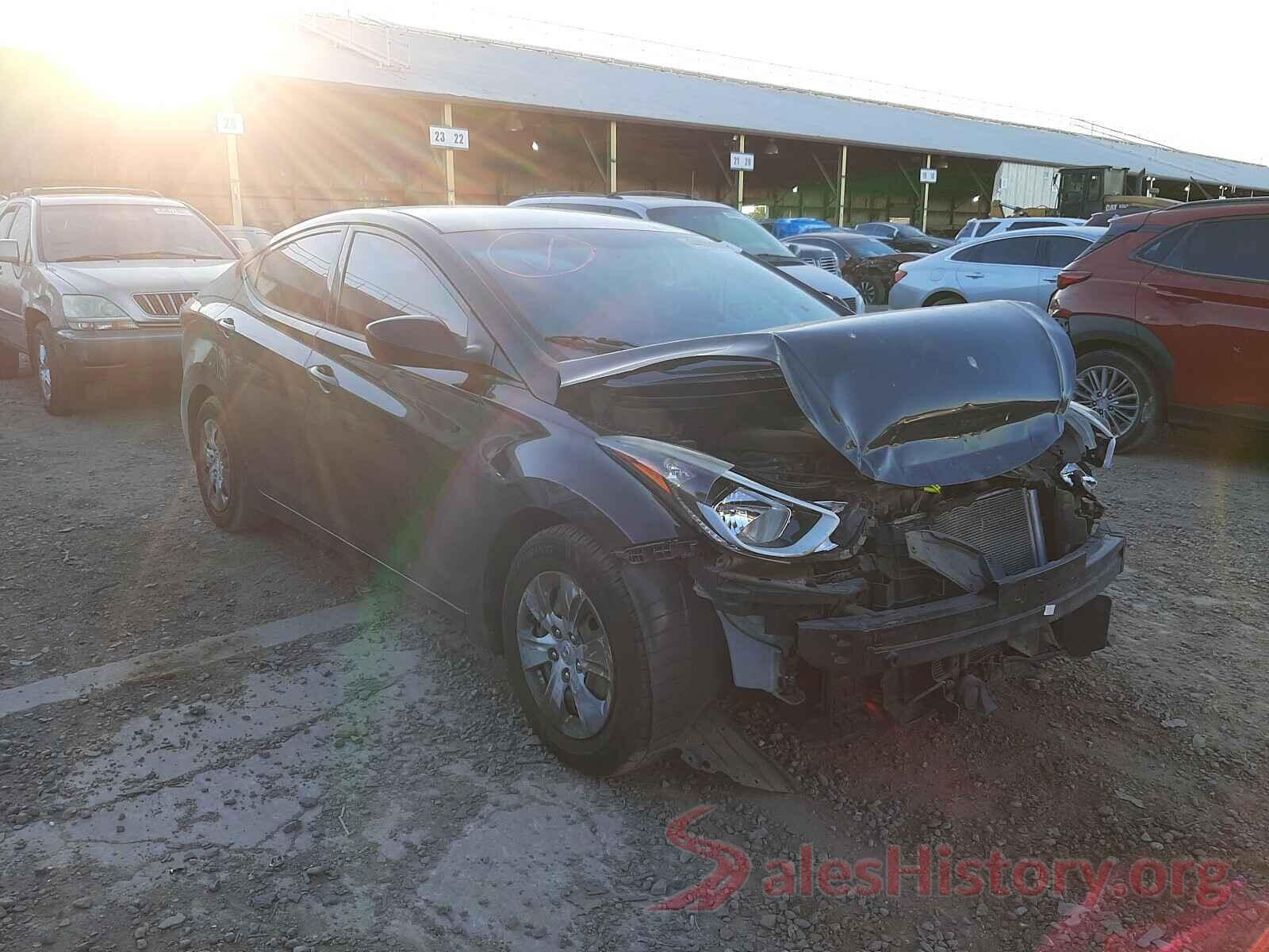 KMHDH4AEXGU517154 2016 HYUNDAI ELANTRA