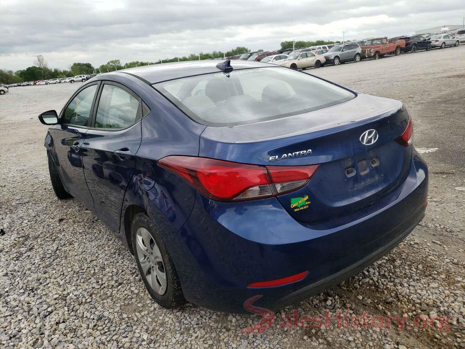 5NPDH4AE0GH750474 2016 HYUNDAI ELANTRA