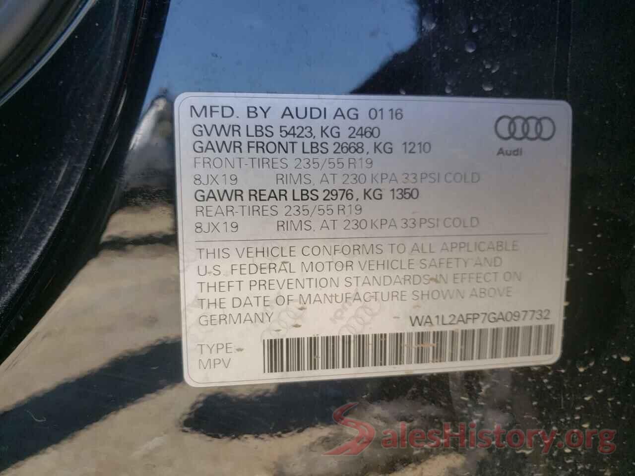 WA1L2AFP7GA097732 2016 AUDI Q5