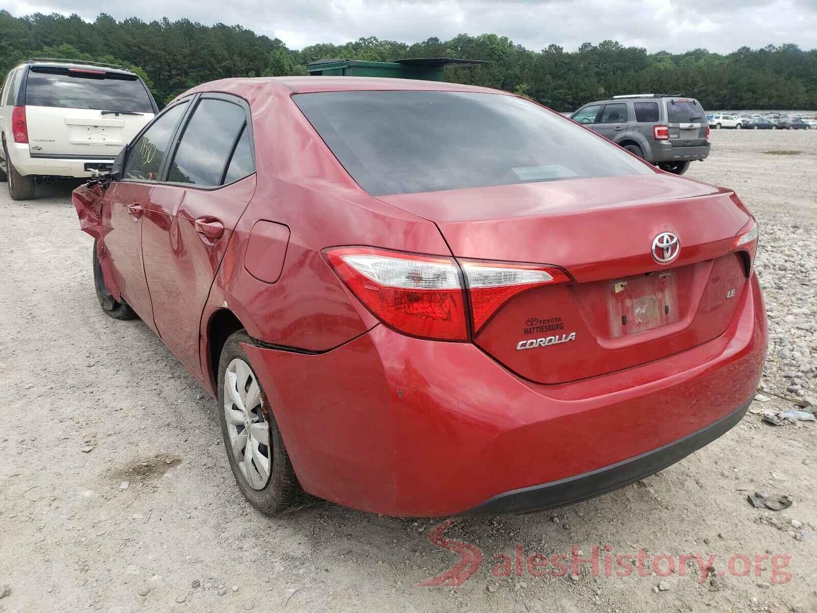 5YFBURHE3GP383580 2016 TOYOTA COROLLA