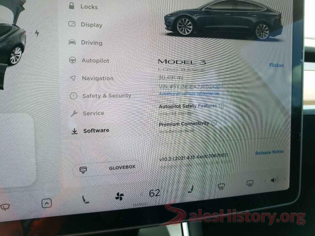 5YJ3E1EA7JF024207 2018 TESLA MODEL 3