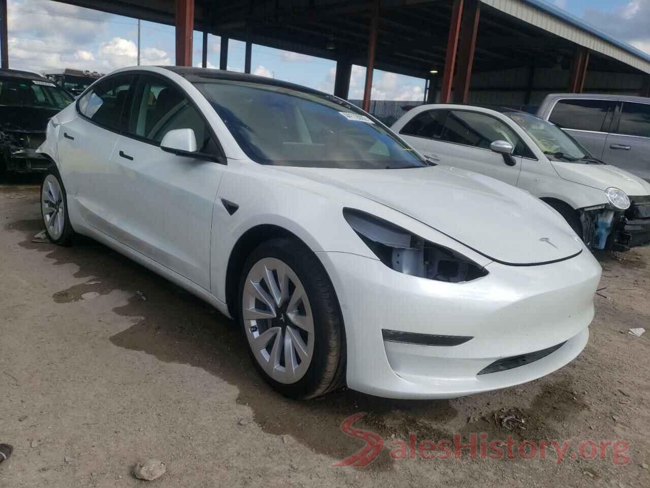 5YJ3E1EB6NF112907 2022 TESLA MODEL 3