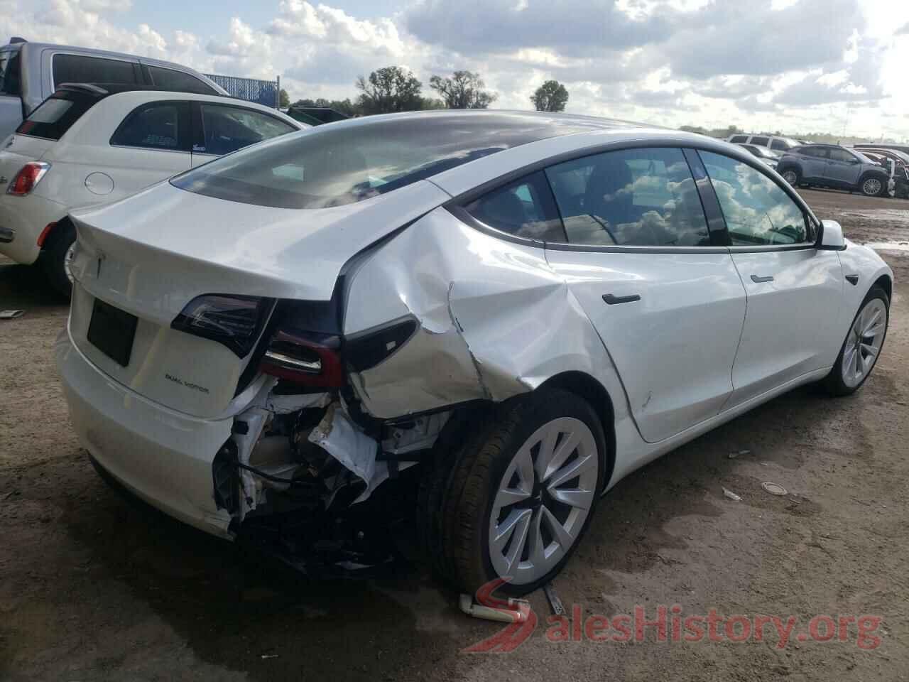 5YJ3E1EB6NF112907 2022 TESLA MODEL 3