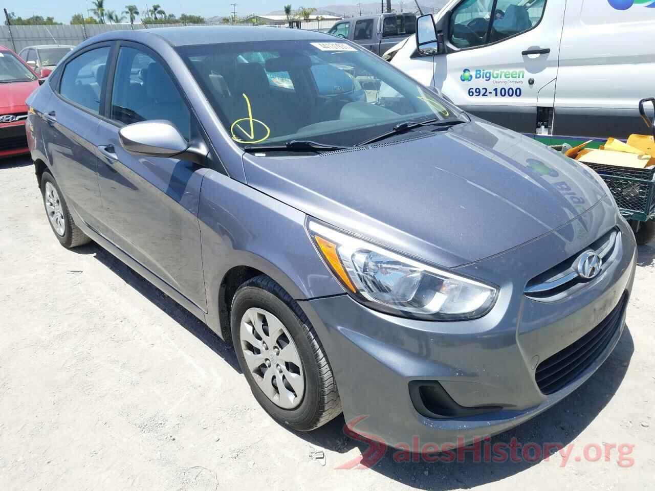 KMHCT4AEXGU070934 2016 HYUNDAI ACCENT