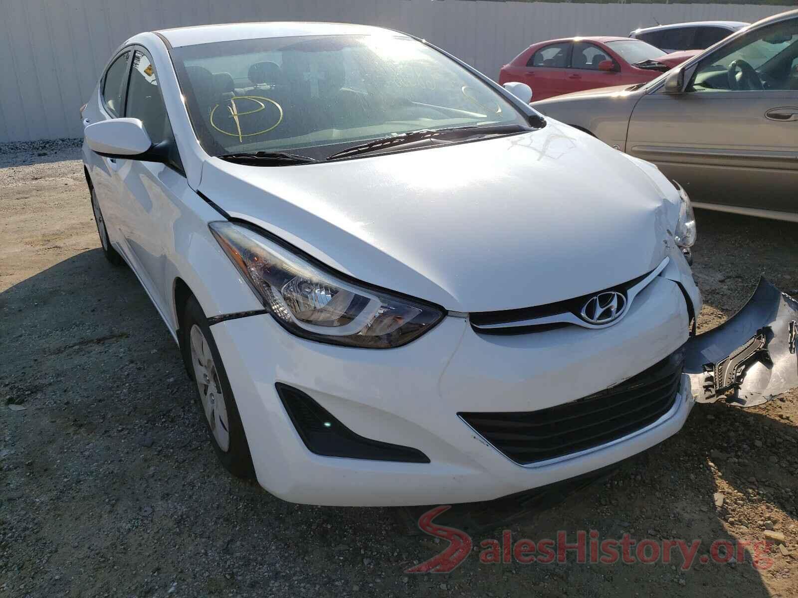 5NPDH4AE8GH759956 2016 HYUNDAI ELANTRA