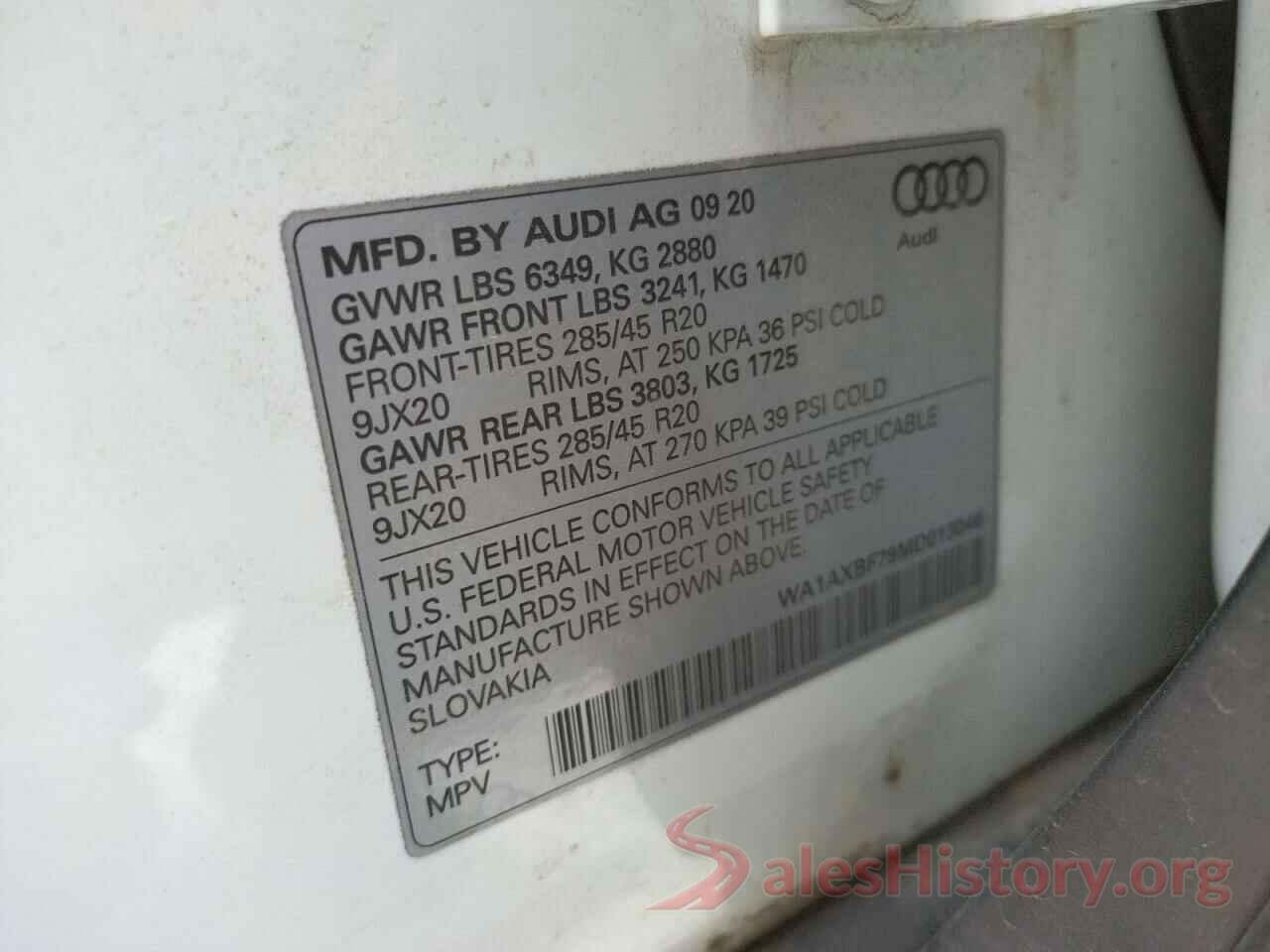 WA1AXBF79MD013046 2021 AUDI Q7