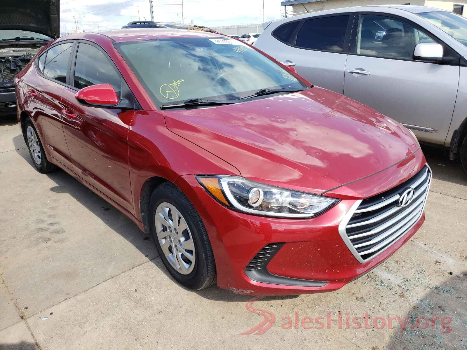 KMHD74LF7HU431603 2017 HYUNDAI ELANTRA