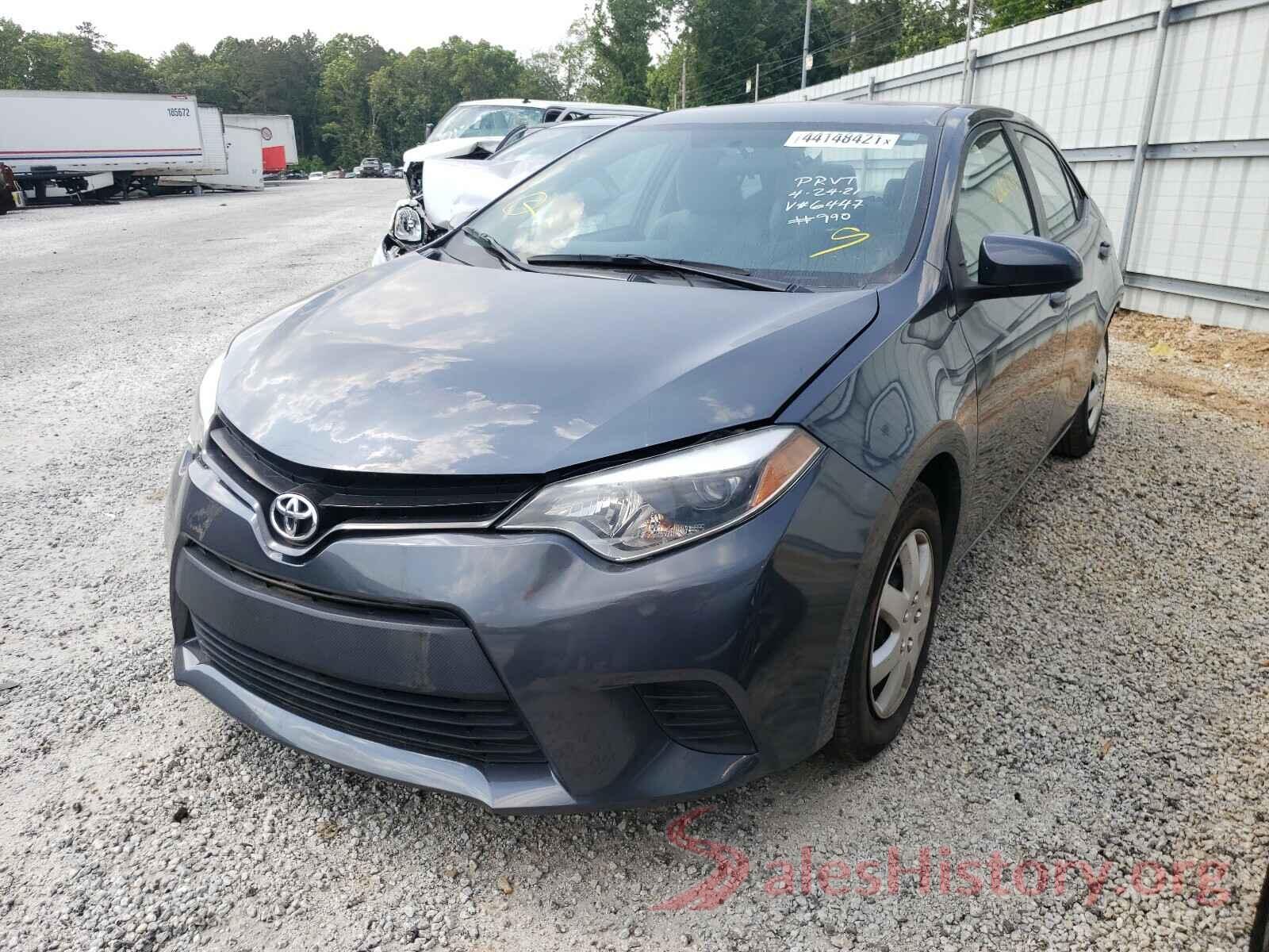 2T1BURHEXGC696447 2016 TOYOTA COROLLA