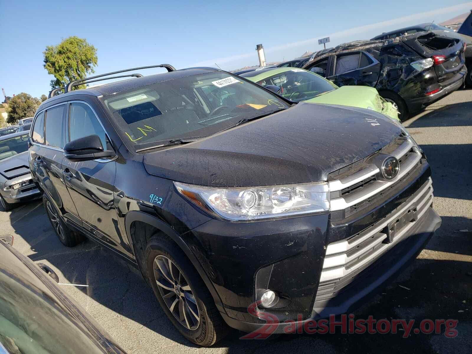 5TDJZRFH3JS847007 2018 TOYOTA HIGHLANDER