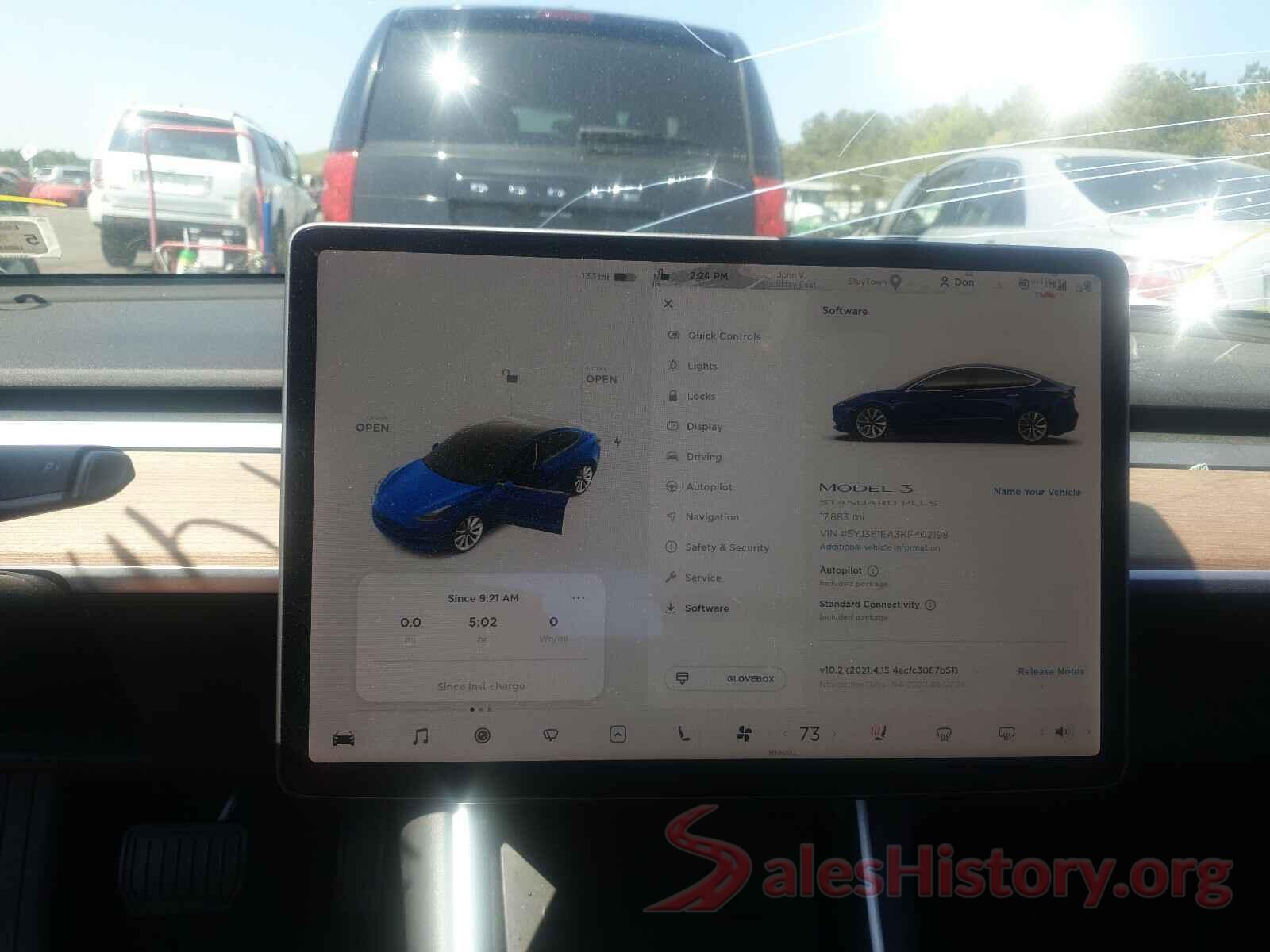 5YJ3E1EA3KF402198 2019 TESLA MODEL 3