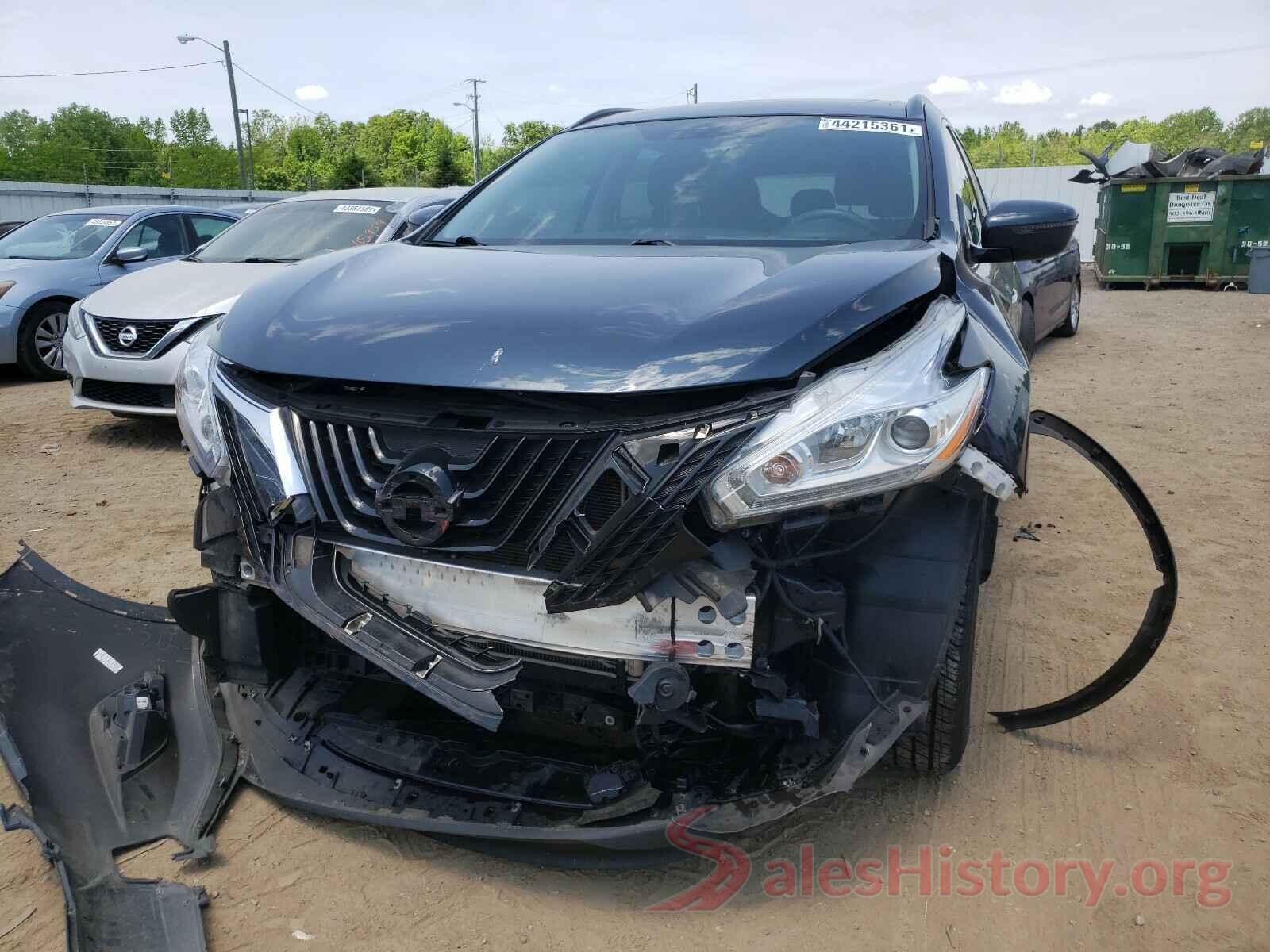 5N1AZ2MG3HN125761 2017 NISSAN MURANO