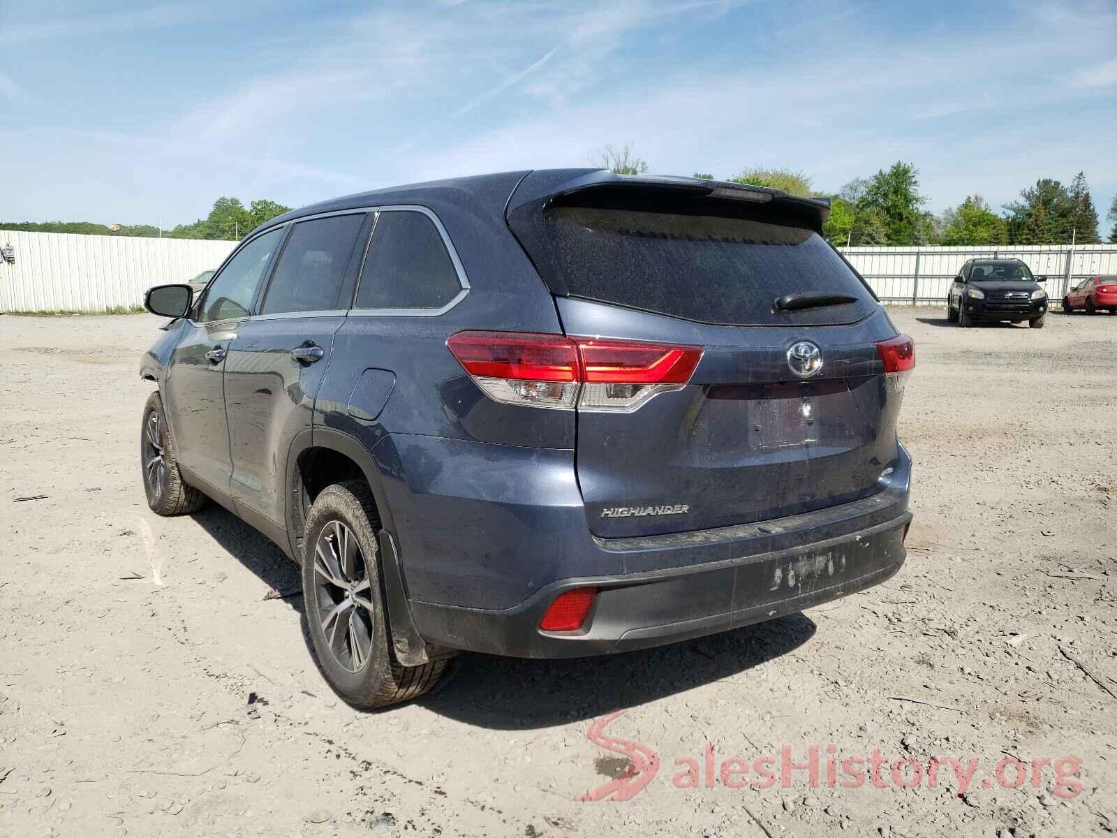 5TDBZRFH7KS931160 2019 TOYOTA HIGHLANDER