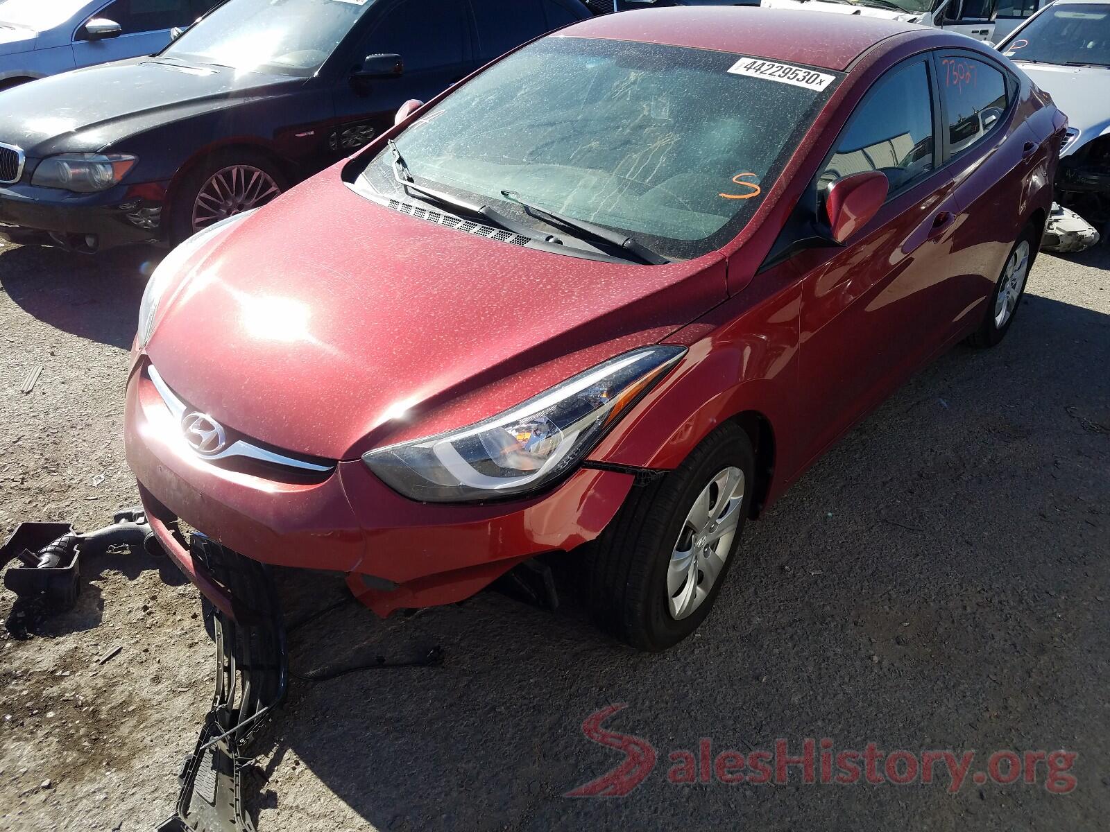 5NPDH4AE7GH729833 2016 HYUNDAI ELANTRA