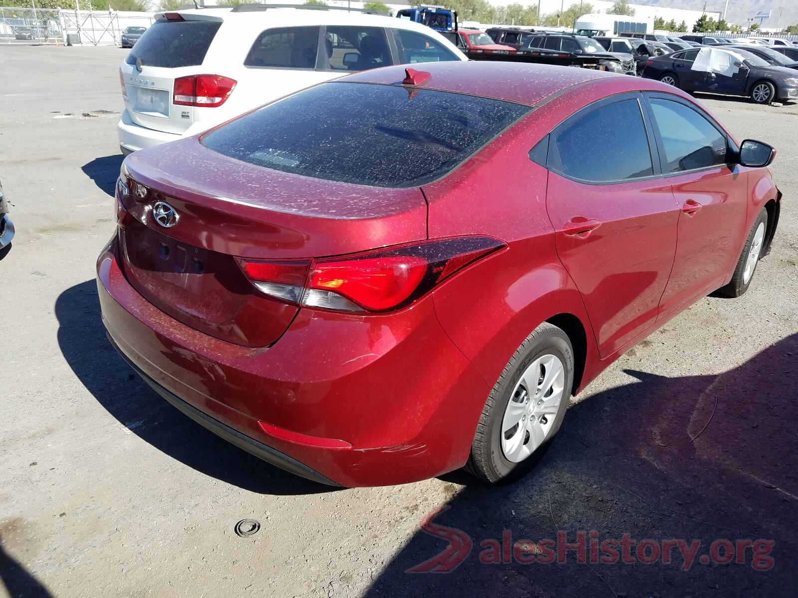 5NPDH4AE7GH729833 2016 HYUNDAI ELANTRA