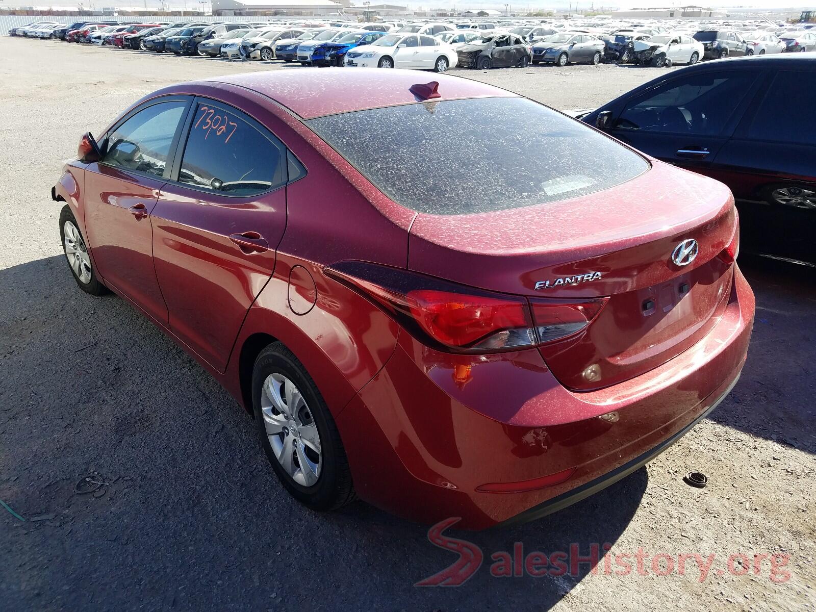 5NPDH4AE7GH729833 2016 HYUNDAI ELANTRA