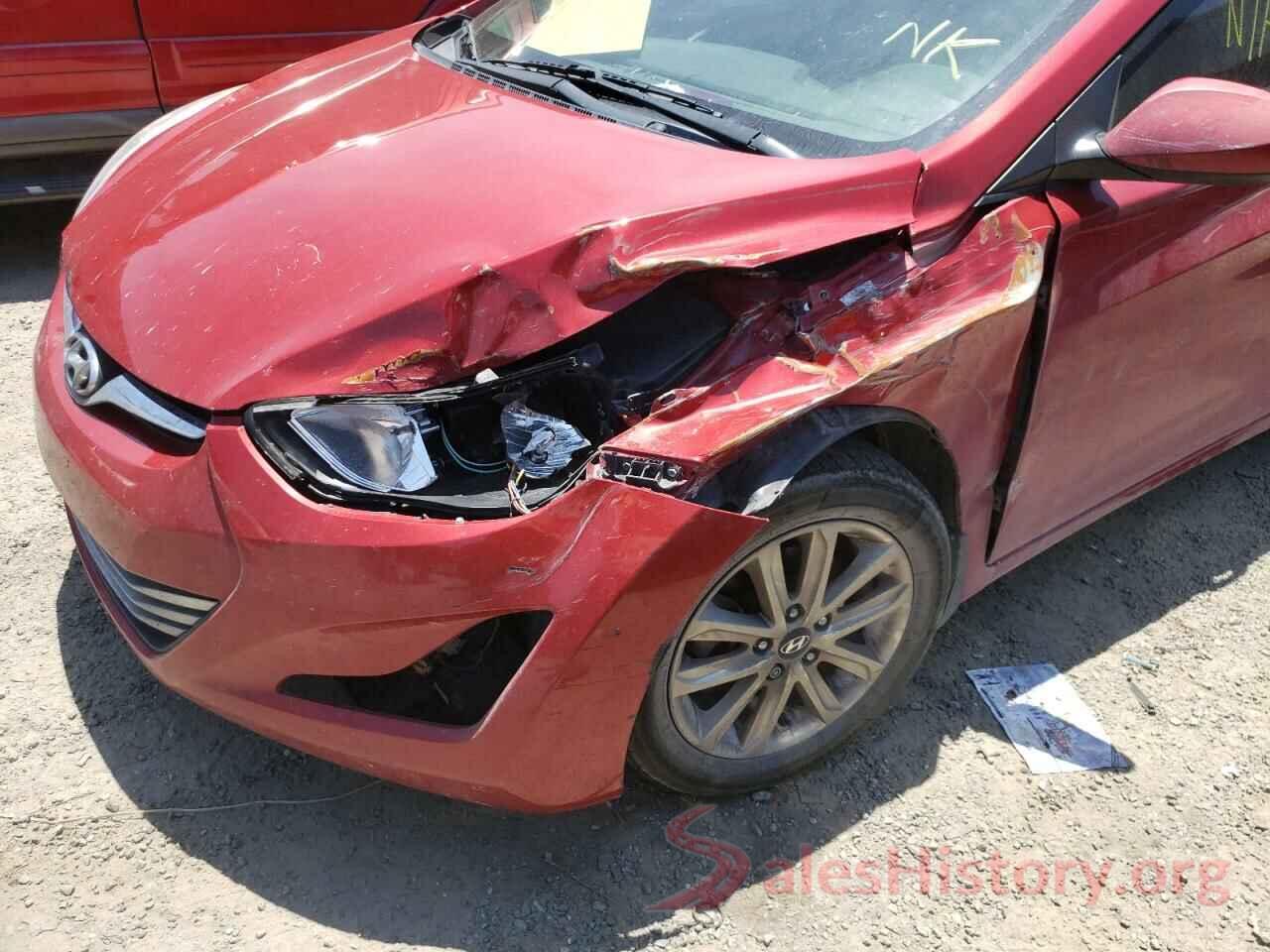 KMHDH4AE6GU489501 2016 HYUNDAI ELANTRA