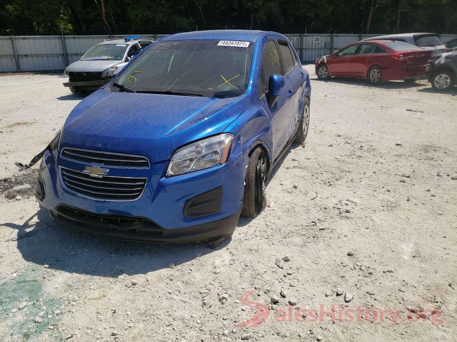 KL7CJKSB8GB758507 2016 CHEVROLET TRAX