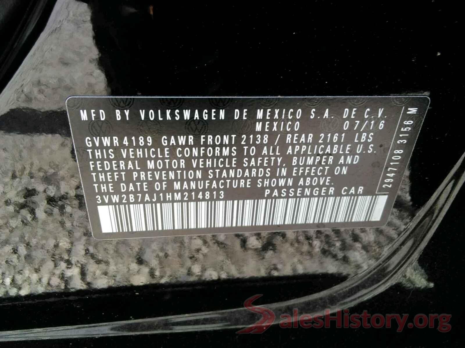 3VW2B7AJ1HM214813 2017 VOLKSWAGEN JETTA