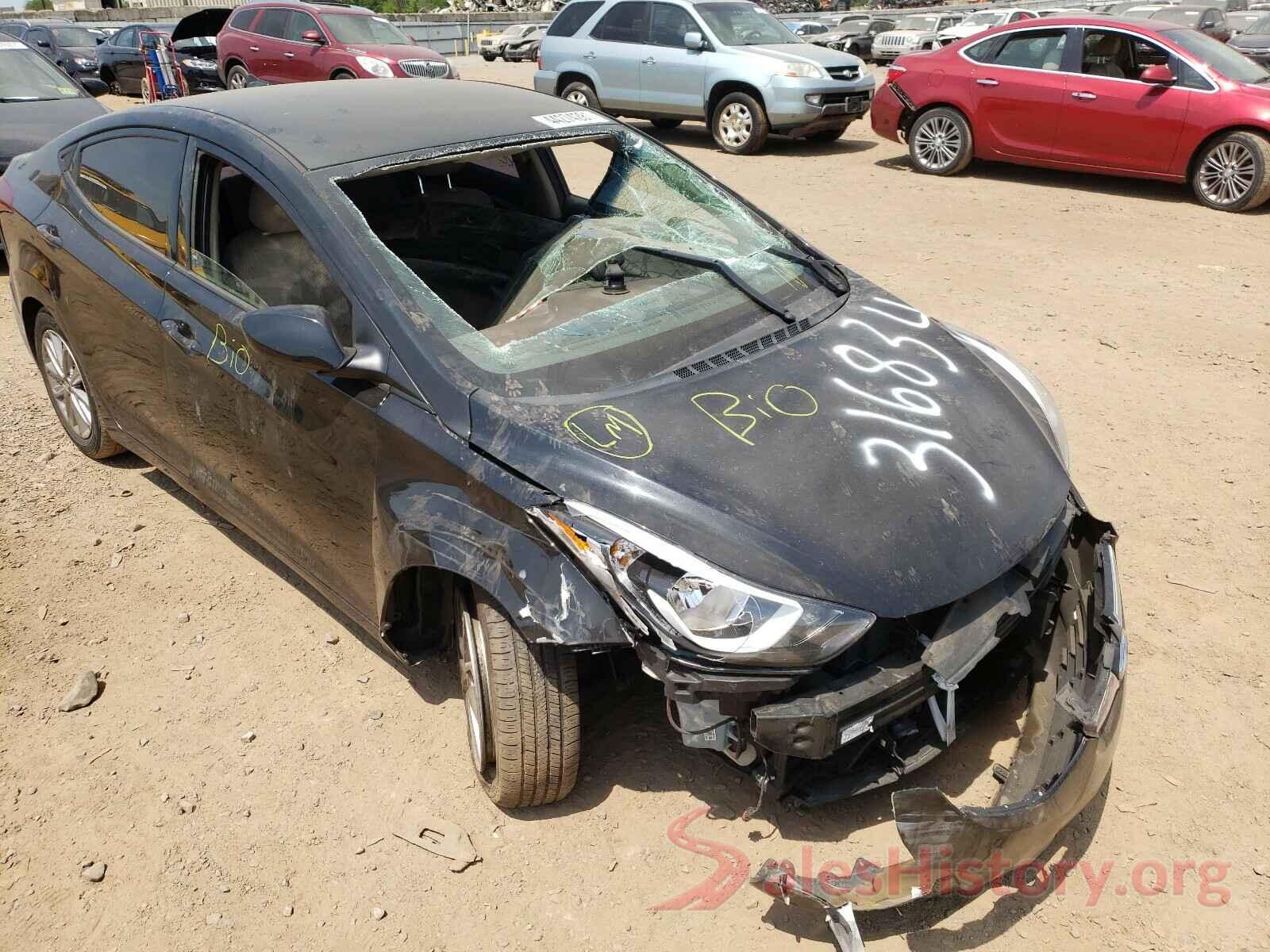 5NPDH4AE0GH762334 2016 HYUNDAI ELANTRA