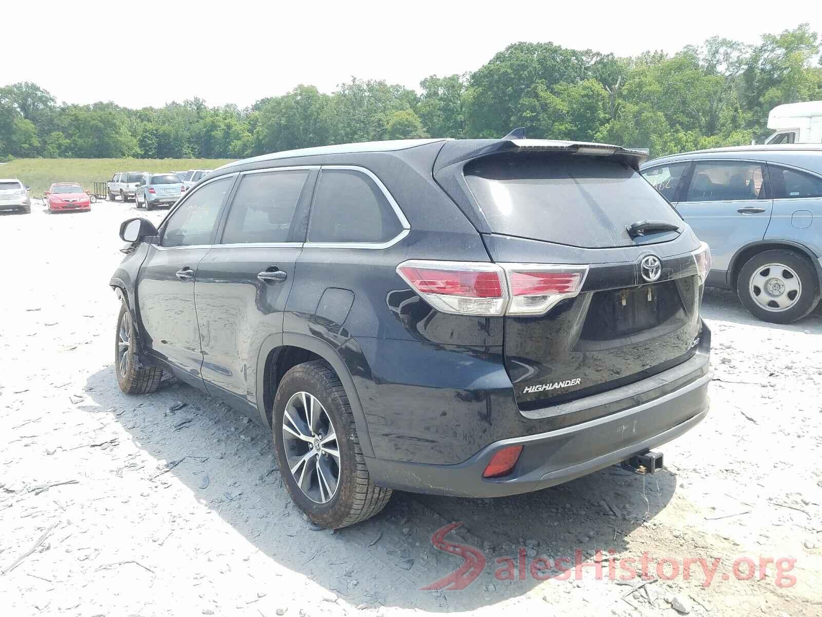 5TDKKRFH8GS125100 2016 TOYOTA HIGHLANDER