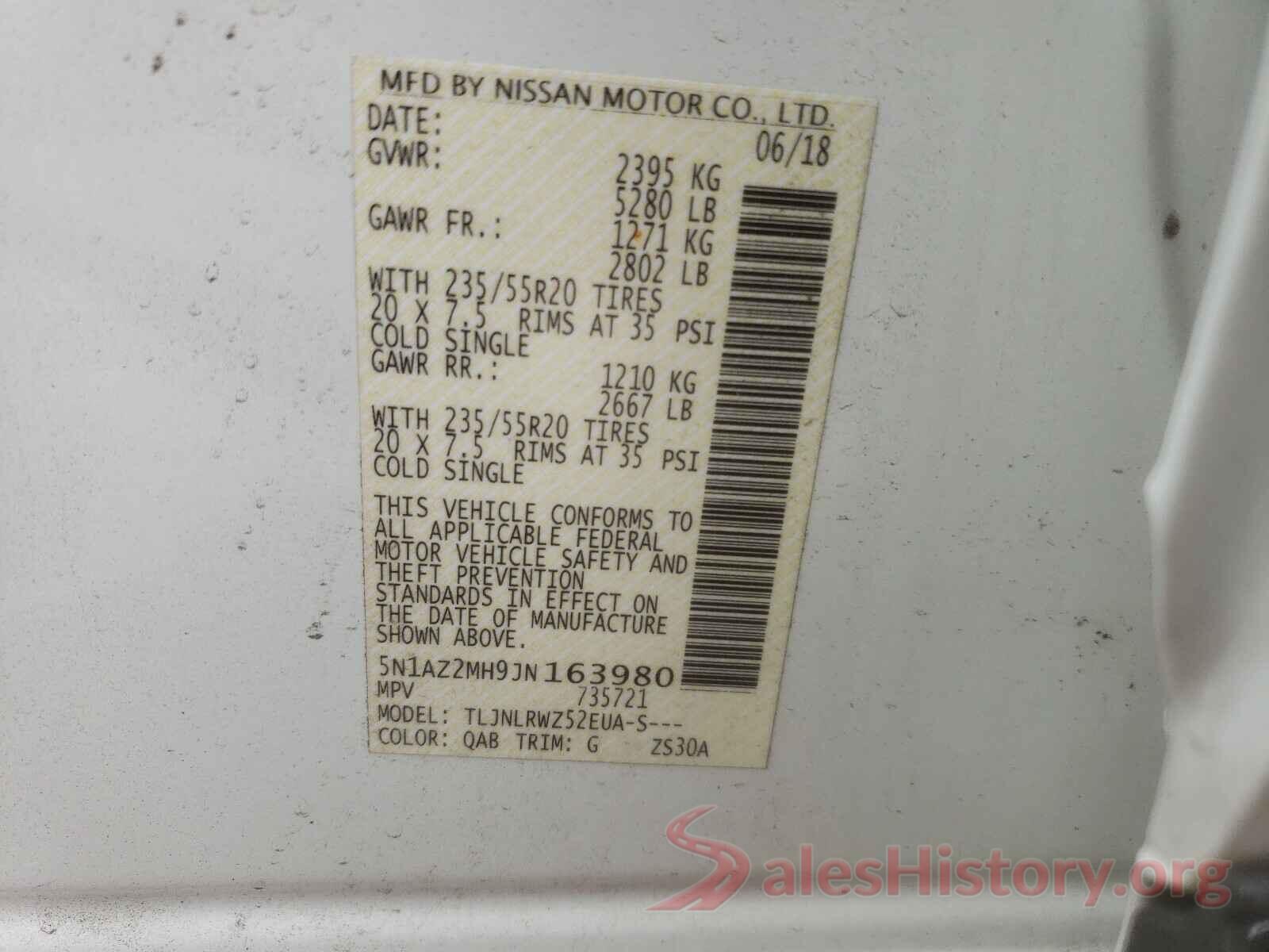 5N1AZ2MH9JN163980 2018 NISSAN MURANO