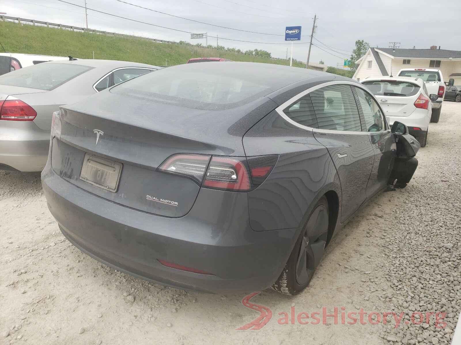 5YJ3E1EB9KF437286 2019 TESLA MODEL 3