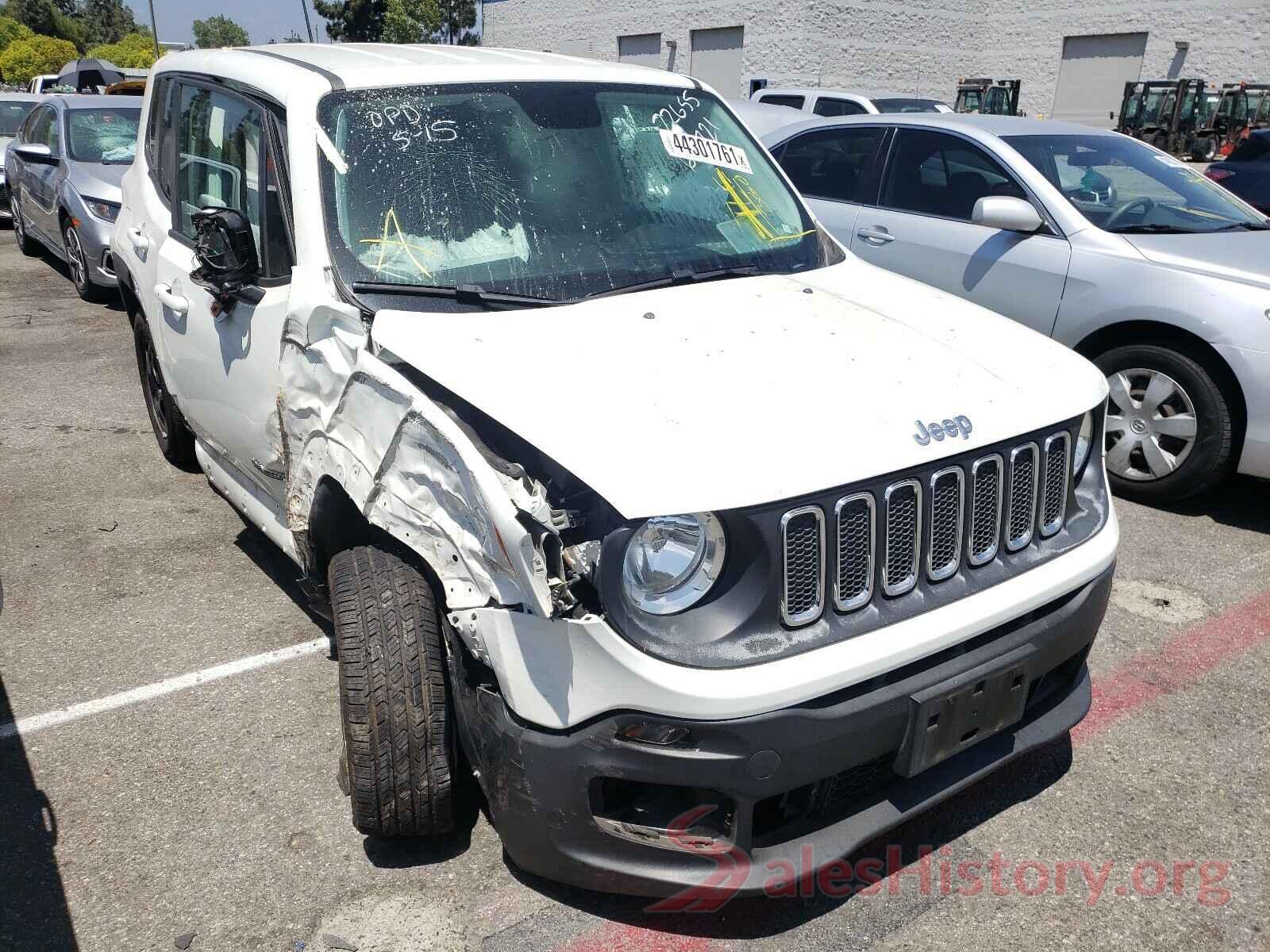 ZACCJAAT0GPD51424 2016 JEEP RENEGADE